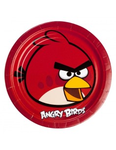 8 Piatti Angry Birds 23cm CMG552360 2226302357255 Como Giochi  | Futurartshop.com