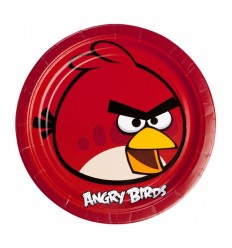 Les oiseaux en colère 8 assiettes 23 cm CMG552360 CMG552360 Como Giochi - Futurartshop.com