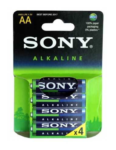 Sony Alkaline Mignon AM3E4X 4 125510 Sony | Futurartshop.com