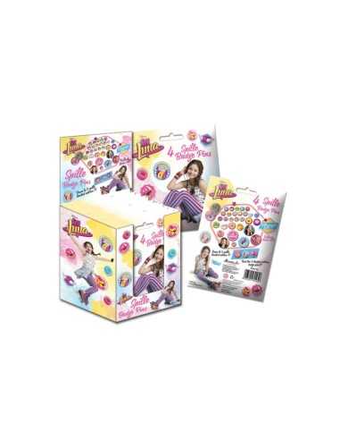 soy luna bustina con 4 spille da collezione memory art WONED80162  | Futurartshop.com