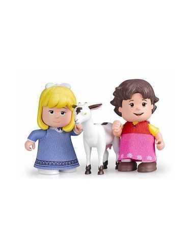 Mini characters in tube heidi clara and pet goat FAM700012779/21230 Famosa | Futurartshop.com
