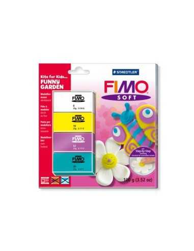 fimo soft kits for kids funny garden con 4 panetti BIMV8024 40L1 Staedtler | Futurartshop.com