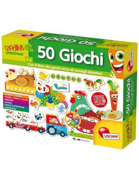 carotene 50 games with educational games book WON53186 Lisciani | Futurartshop.com