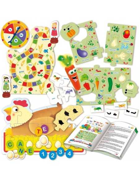 carotina 50 giochi con libro dei giochi didattici WON53186 Lisciani | Futurartshop.com