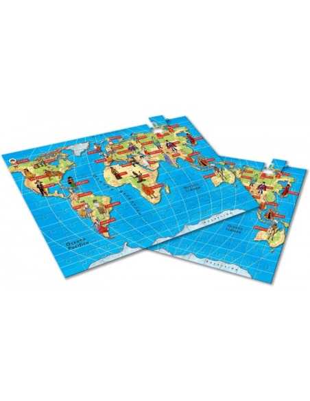 small geo genius puzzle costumes and parties of the world WON43712 Lisciani | Futurartshop.com