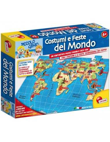small geo genius puzzle costumes and parties of the world WON43712 Lisciani | Futurartshop.com