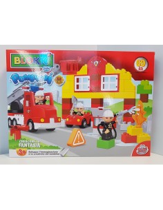 Blokki baby caserma dei pompieri 69 pezzi MAGGG-81013 Grandi giochi | Futurartshop.com