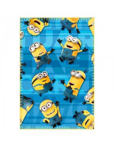 Plaid Minions happy 150x100 cm CER2200001655 Cerdà | Futurartshop.com