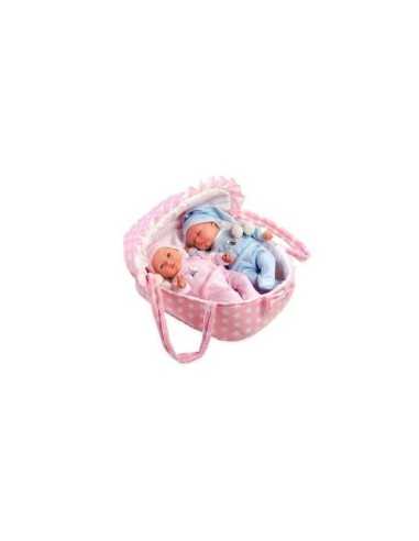 Dolls Arias elegance twin babies with cot  GIORDF60136 Giochi Preziosi | Futurartshop.com