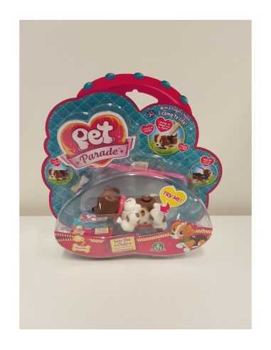 Pet Parade little white dog with brown spots and with pink collar GIOPTD00131/5 Giochi Preziosi | Futurartshop.com