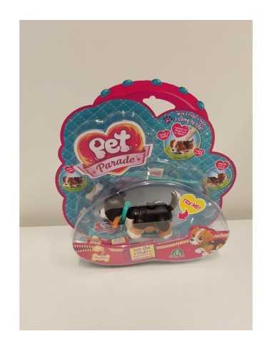 Pet Parade cagnolino nero marrone e bianco con collare celeste GIOPTD00131/4 Giochi Preziosi | Futurartshop.com