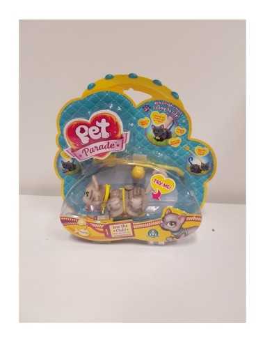 Pet Parade with stripes and gray kitten with yellow collar GIOPIC00222/6 Giochi Preziosi | Futurartshop.com