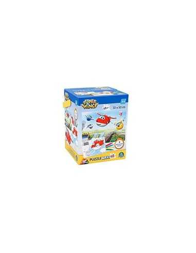 super wings puzzle 48 pezzi con 4 pennarelli GIOUPW23000 Giochi Preziosi | Futurartshop.com