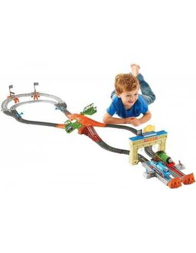 Thomas pista la grande corsa con thomas e percy MATDFM53 Mattel | Futurartshop.com