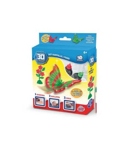 Ricarica laboratorio 3d-set crea farfalle e fiori MAGGG00149/82001 Grandi giochi | Futurartshop.com