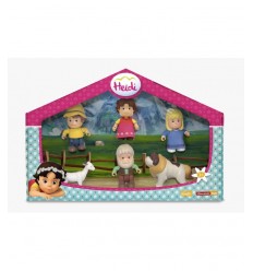 Heidi 4 Zeichen und 2 Tiere Mini Puppen 700012780 Famosa- Futurartshop.com