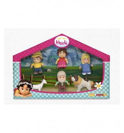Heidi 4 tecken och 2 djur mini dockor 700012780 Famosa- Futurartshop.com