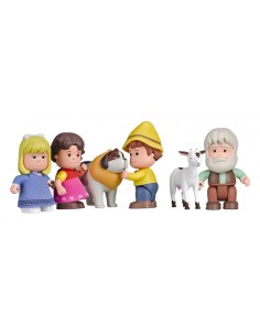 Heidi 4 characters and 2 animal mini dolls FAM700012780 Famosa | Futurartshop.com 2