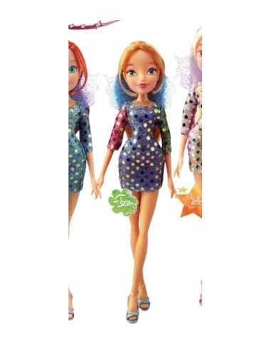 Bambola winx fairy shine paillettes-(flora) GIOWNX19000/6 Giochi Preziosi | Futurartshop.com