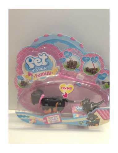 pet parade family mamma e cucciolo cagnolini neri GIOPTF00000/6 Giochi Preziosi | Futurartshop.com