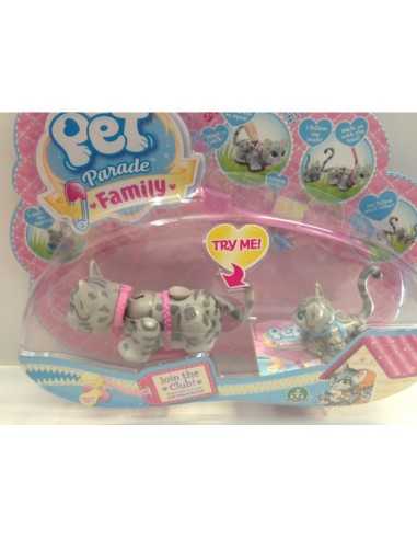 pet parade family mamma e cucciolo gattini striati grigio GIOPTF00000/2 Giochi Preziosi | Futurartshop.com