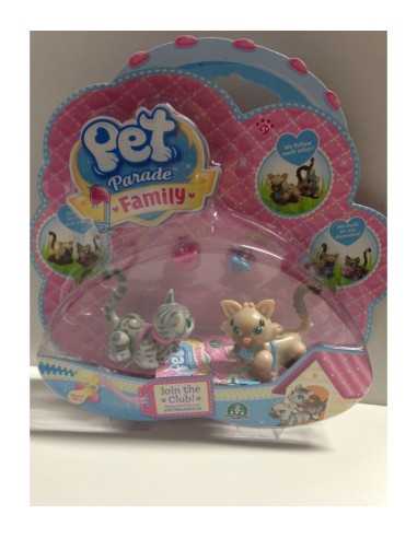 Pet parade family blister kittens streaked gray and Brown GIOPTF05010/4 Giochi Preziosi | Futurartshop.com
