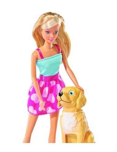 bambola steffi love con il suo cane SIM105737224 Simba Toys | Futurartshop.com