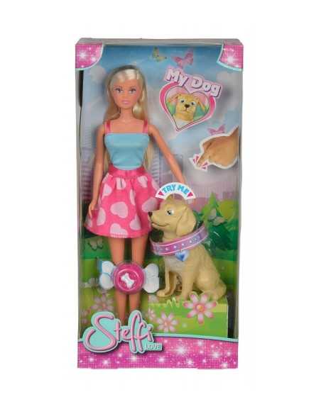 bambola steffi love con il suo cane SIM105737224 Simba Toys | Futurartshop.com