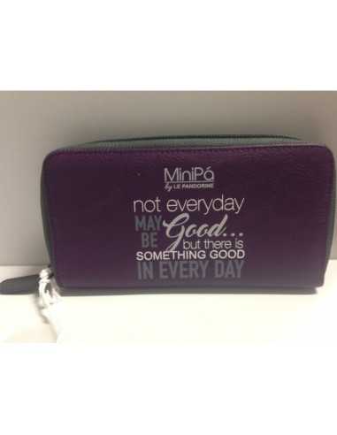 minipà zip around wallet color purple PAN55940/4 Panini | Futurartshop.com