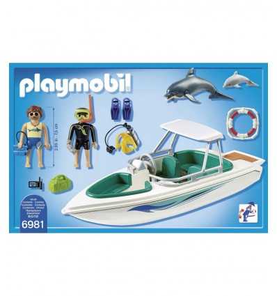 PLAYMOBIL sub z łodzią motorową i delfiny 6981 Playmobil- Futurartshop.com