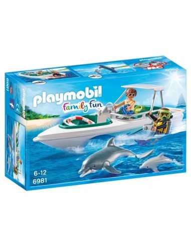 playmobil sub con motoscafo e delfini PLA6981 Playmobil | Futurartshop.com