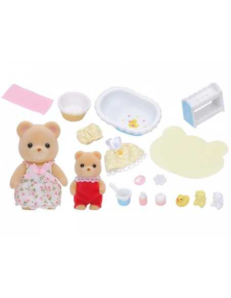 set bagno con 2 personaggi sylvanian families BOR2228.SYL Epoch | Futurartshop.com