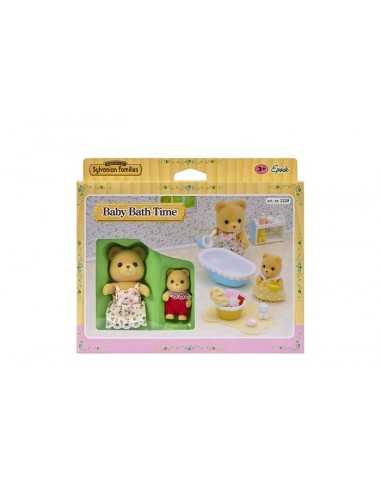 bathroom set with 2 characters sylvanian families BOR2228.SYL Epoch | Futurartshop.com
