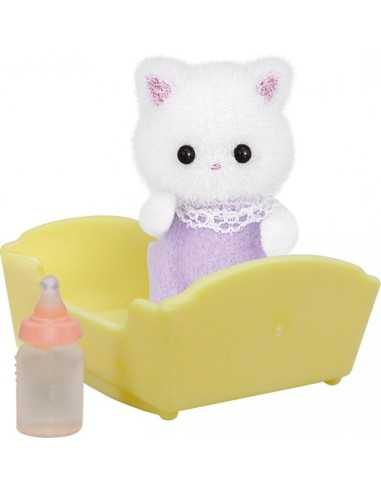 baby cat Persian with the cradle sylvanian families  BOR5217.SYL Epoch | Futurartshop.com