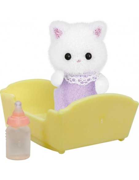 baby cat Persian with the cradle sylvanian families  BOR5217.SYL Epoch | Futurartshop.com