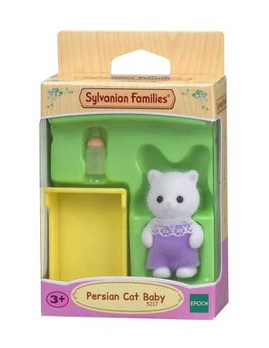 baby cat Persian with the cradle sylvanian families  BOR5217.SYL Epoch | Futurartshop.com