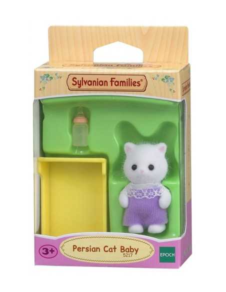 bebè gatto persiano con culla sylvanian families  BOR5217.SYL Epoch | Futurartshop.com