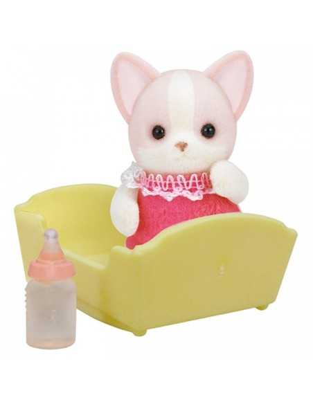 bebè chihuahua con culla sylvanian families BOR3423.SYL Epoch | Futurartshop.com