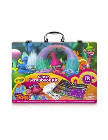 Briefcase colors glitter trolls set with 115 pieces CRA04-6928 Crayola | Futurartshop.com