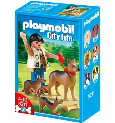 Playmobil City Cani 5211 Omino Famiglia Pastore Tedesco con Cuccioli 5211 Playmobil-Futurartshop.com