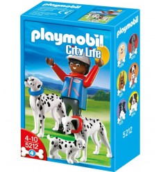 Playmobil City Cani 5212 Omino con Famiglia Dalmata 5212 Playmobil- Futurartshop.com