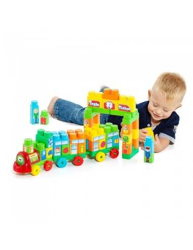 treno stazione blocchi mattoncini 120 pezzi GIOHDG16471 Giochi Preziosi | Futurartshop.com