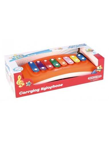 Baby xylophone with 8 coloured plates BIMXLR0825 Bontempi | Futurartshop.com