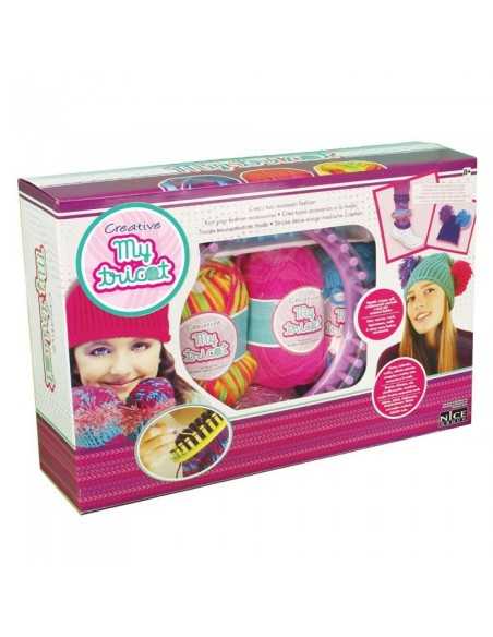 Creative knitting set with 4 balls and accessories my tricot NIC115 Nice Group | Futurartshop.com