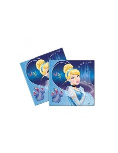 20 paper napkins Cinderella party CGM80999 33x33 cm 2124596410093 Magic World Party | Futurartshop.com