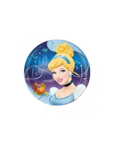 8 large plates 23 cm in cardboard for CGM80996 parties 2124516490082 Magic World Party | Futurartshop.com