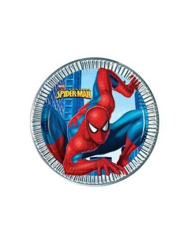 Piatto Piano Spiderman 23Cm 2247 140682 Magic World Party | Futurartshop.com