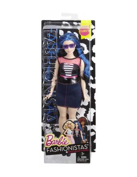 Barbie fashionistas curvy hair blue MATDGY54/DMF29 Mattel | Futurartshop.com