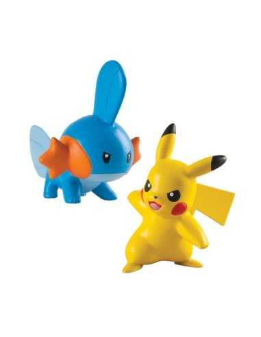 pokemon mudkip versus character pikachu with blisters ROCT18445/T18446 Tomy | Futurartshop.com