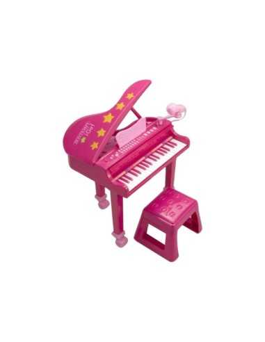 Grand Piano 37 keys with microphone and stool pink BIMGP3971 Bontempi | Futurartshop.com